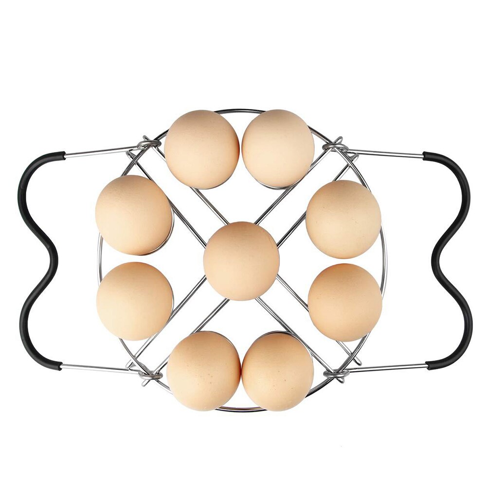 Stainless Steel Pressure Cooker Steamer Rack Trivet With Thermal Insulation Handles Wire Steam Rack For 6/8 Quart Instant Pot