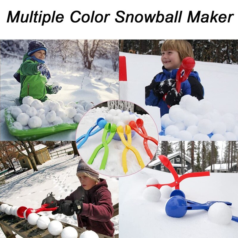 Snowball Toys,Snow Toys For Kids Outdoor, Fun Winter Snow Ball Fight Games Snow Ball Maker With Handle For Snow Ball