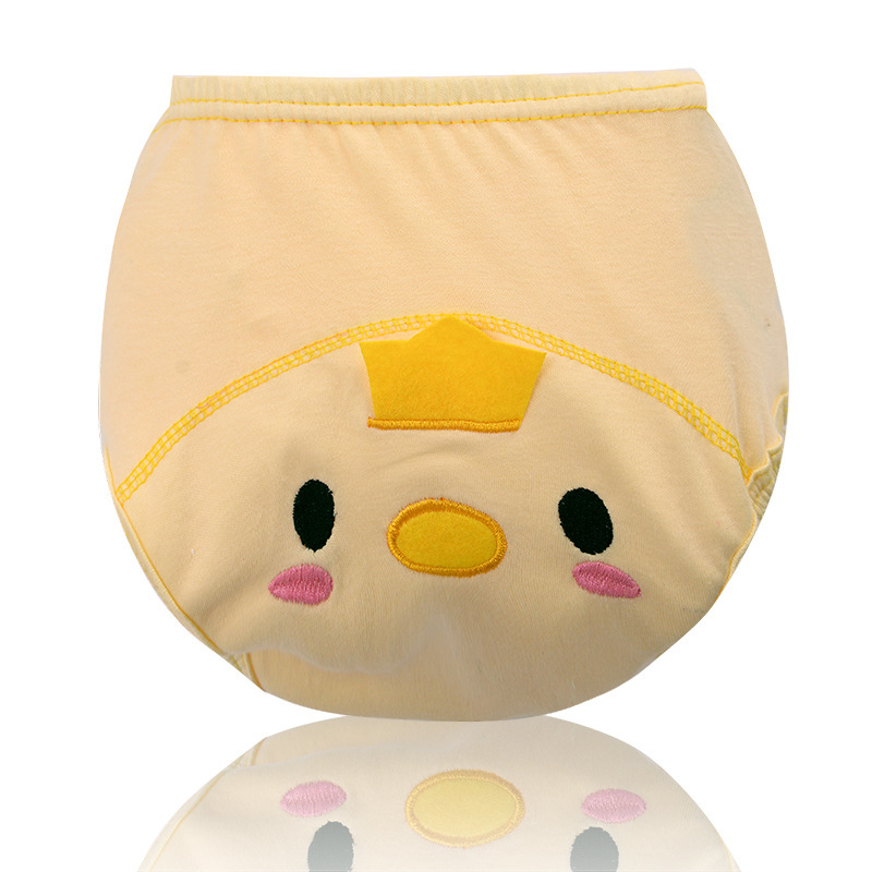 1Pcs Baby Training Pants Cotton Reusable Baby Diapers Waterproof Cloth Nappies Washable Diapers Bamboo Learning Pants #139: Duck / 90