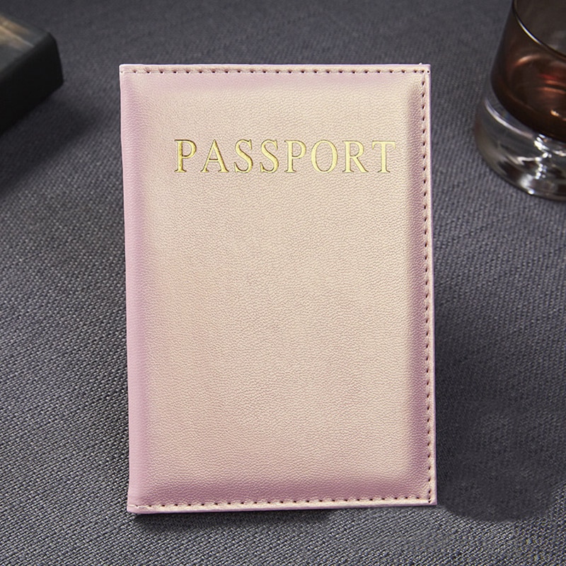 Travel Accessories Casual PU Leather Passport Covers ID Bank Credit Card Bag Men Women Passport Business Holder wallet Case