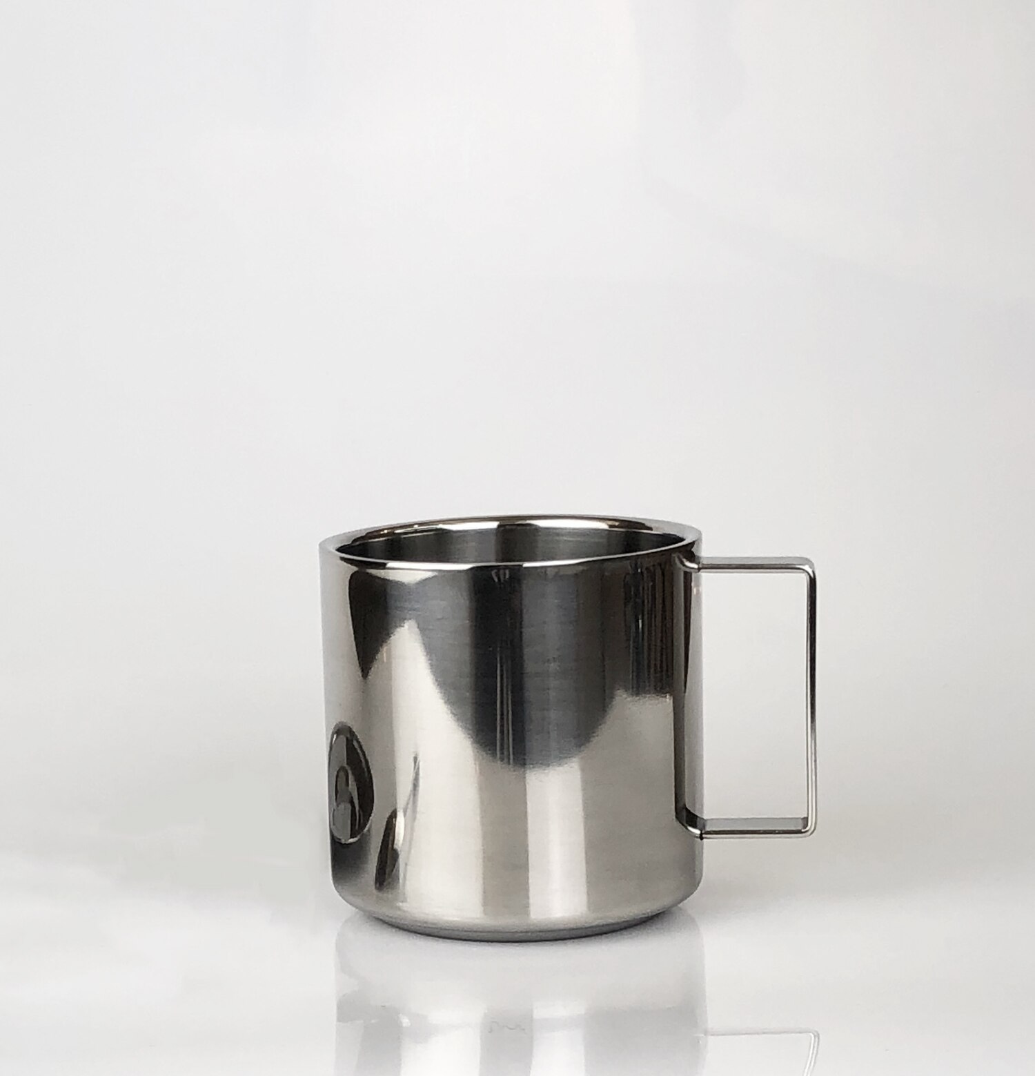 Double Wall Stainless Steel Coffee Cup And Saucers Mug 280ml Portable Cup Set Travel Tumbler Coffee Jug Milk: 280ml cup