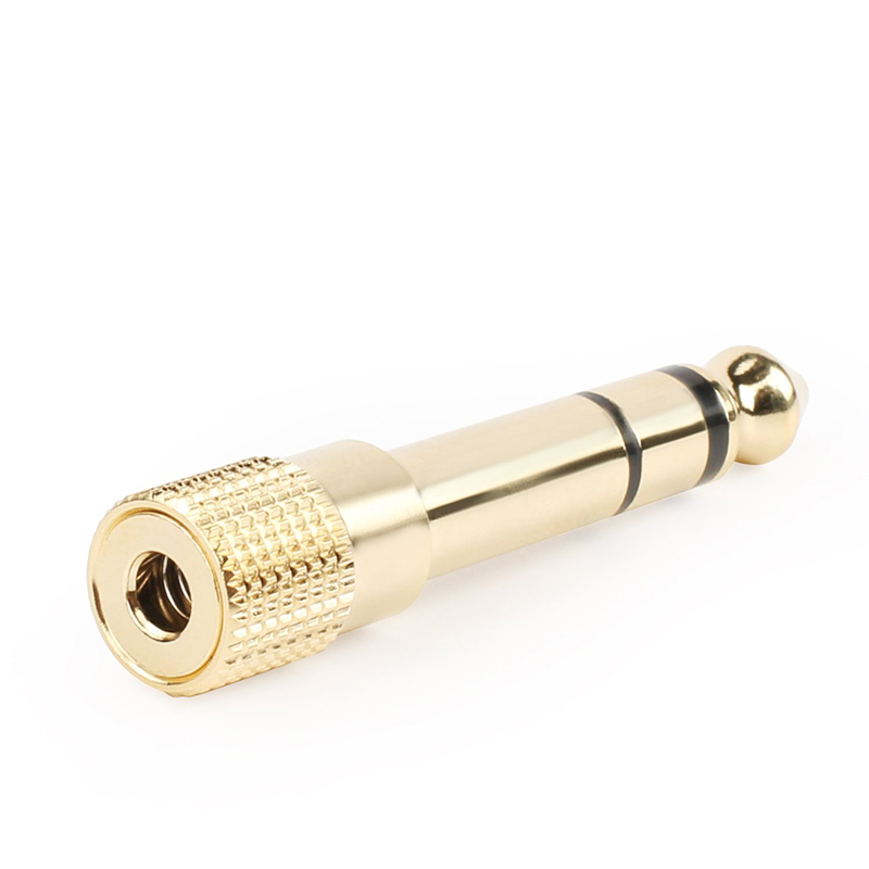 Jack 6.35mm Male To 3.5mm Female Adapter Connector Headphone Audio Adapter Amplifier Microphone AUX Cable With 6.35 3.5 MM Jack
