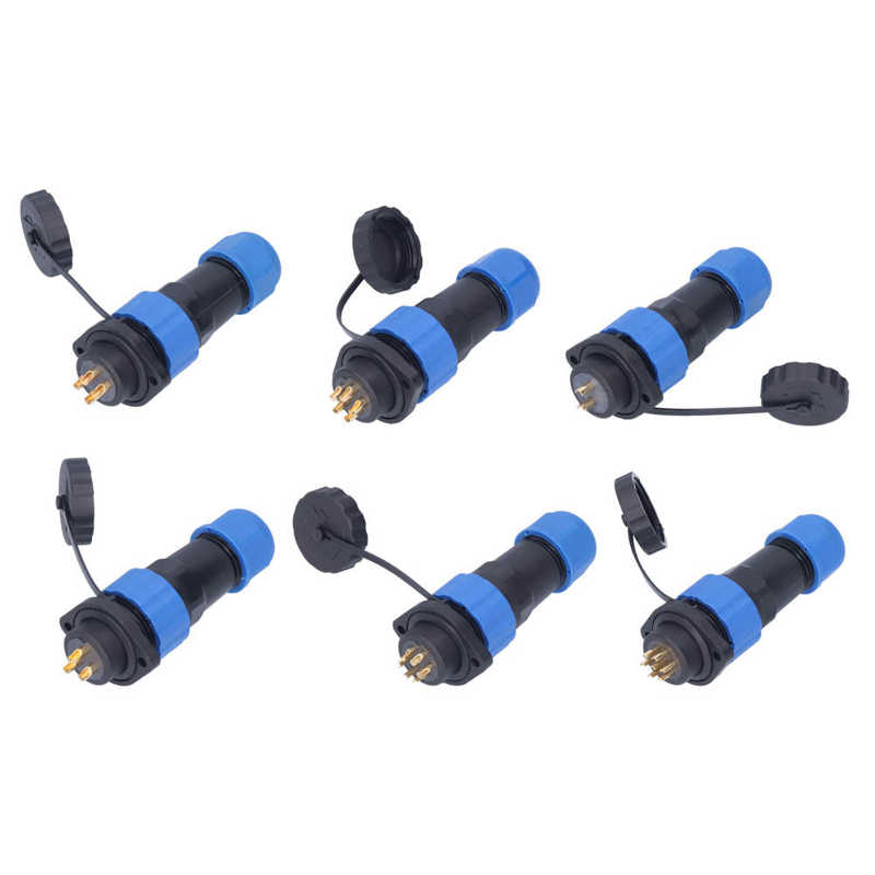 Aviation Power Connector Good Conductivity Waterproof Plug Socket for Electronic Equipments