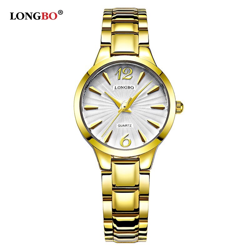 Longbo/80278 Paar Horloge Water Quartz Horloge Casual Stalen Riem Heren Horloge: Blauw