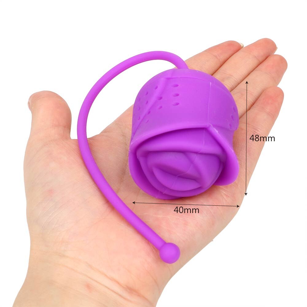 Silicone Tea Infuser Filter Loose Leaf Tea Ball Herbal Spice Rose Environmental Sanitation Tea Strainer