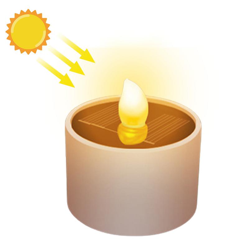 Lampe chauffe-plat solaire à LED, étanche, scintillante, crépuscule pour favoriser, sans flamme, ci-après, camping, maison, bars, 73 boutique