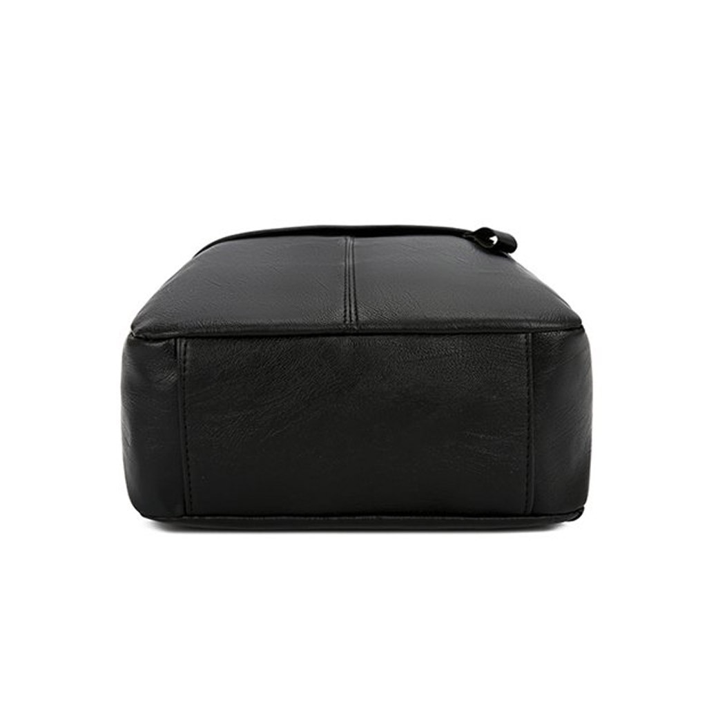 Mochila de moda feminina cor sólida versátil couro mochila de viagem de grande capacidade para viagens nova mochila #50