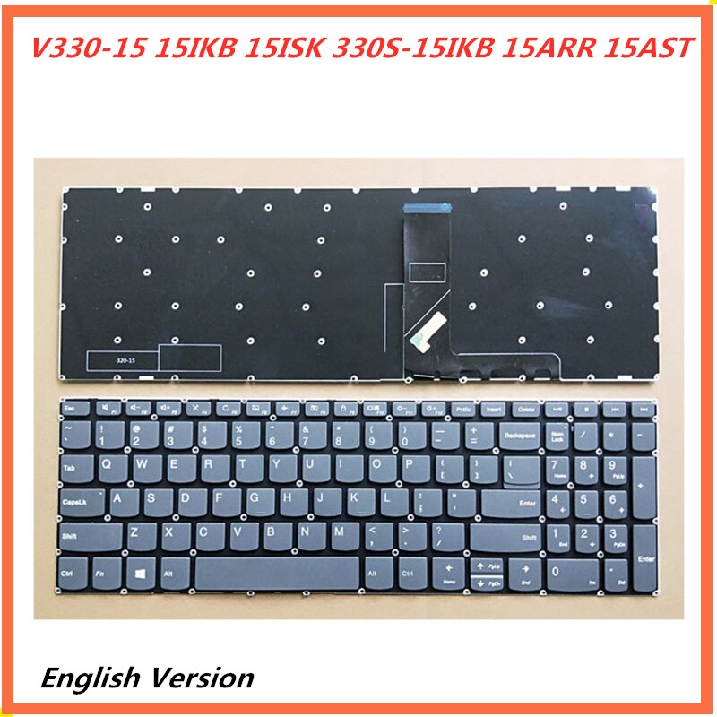 Laptop English Keyboard For LENOVO V330-15 15IKB 15ISK 330S-15IKB 15ARR 15AST notebook Replacement layout Keyboard: Default Title