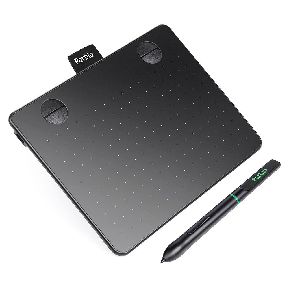 Parblo A640 6*4 pouces grande surface Active dessin tablette USB Signature graphique tablette 8192 pression avec sac et gant