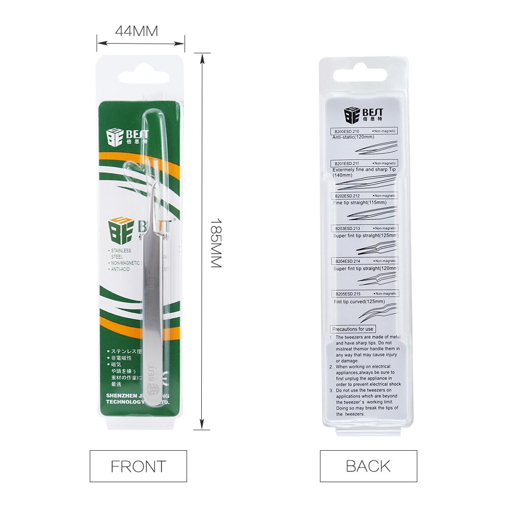 Bnew est -18l roestvrijstalen acne-pincetten, whitehead- en mee-eterverwijderaars, acne-extractors