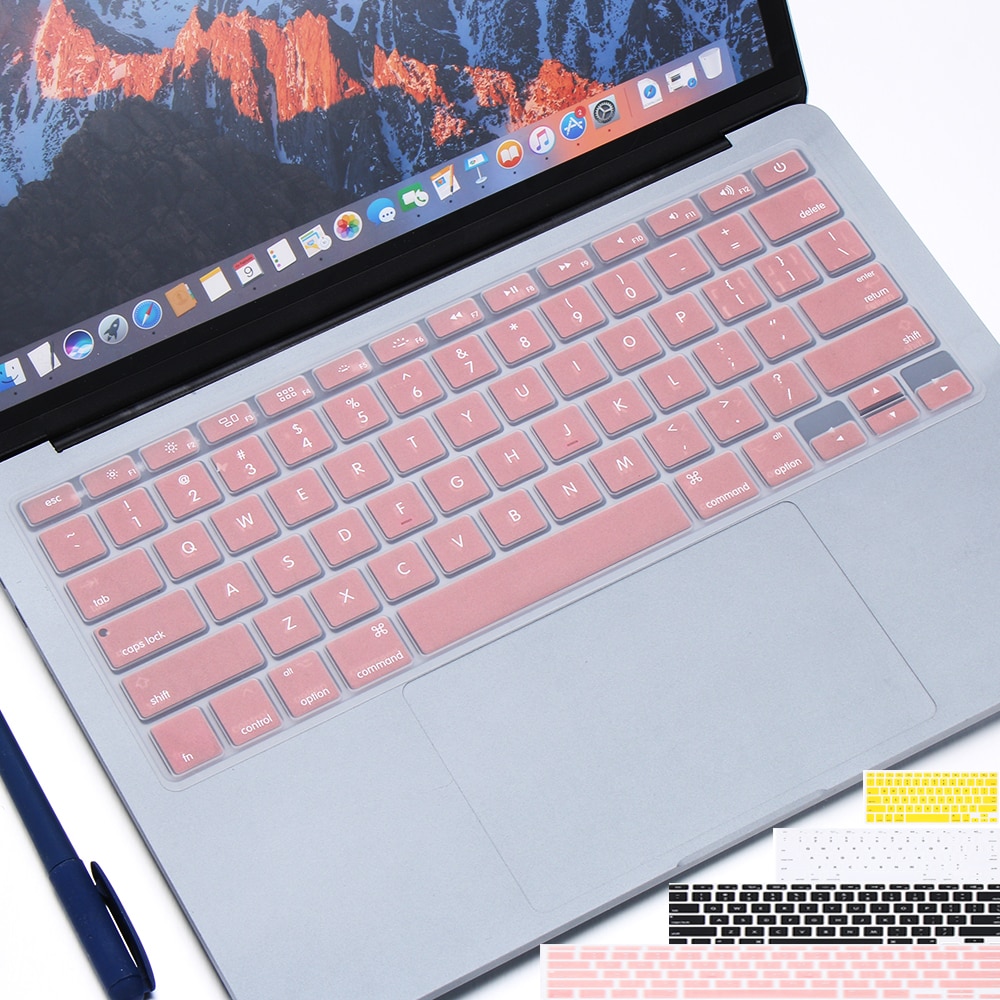 Bunte Weiche Silikon Tastatur Abdeckung Aufkleber Film Schutz Für Apfel Macbook Profi Luft 13 &quot;15&quot; 17 &quot;Computer zubehör