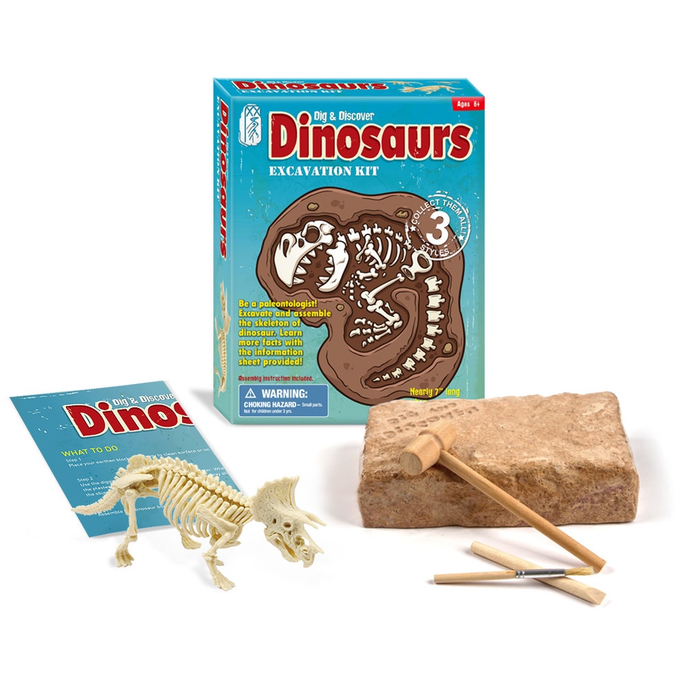 11 styles dinosaur digging toys Tyrannosaurus Rex Triceratops Velociraptor skeleton digging toys boys Christmas: D7140