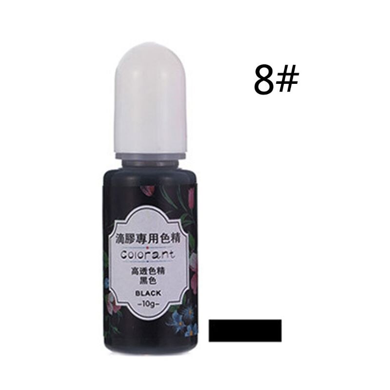 13 farben Epoxy UV Harz Färben Farbstoff Flüssigkeit Epoxy Pigment Harz Farbstoff Verblassen Resistance10ml Transluzenten B85D: 8