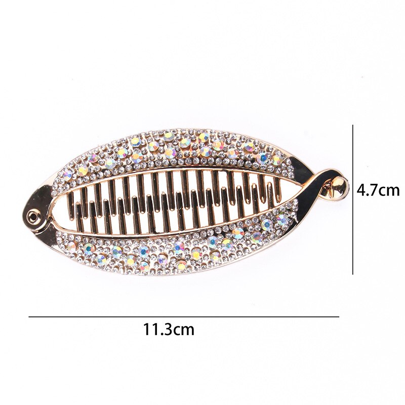 Banane bilden Haar Krallen Strass Fisch Clip Haarnadeln Haarspange Für Frauen Haar Clip Klemme Zubehör