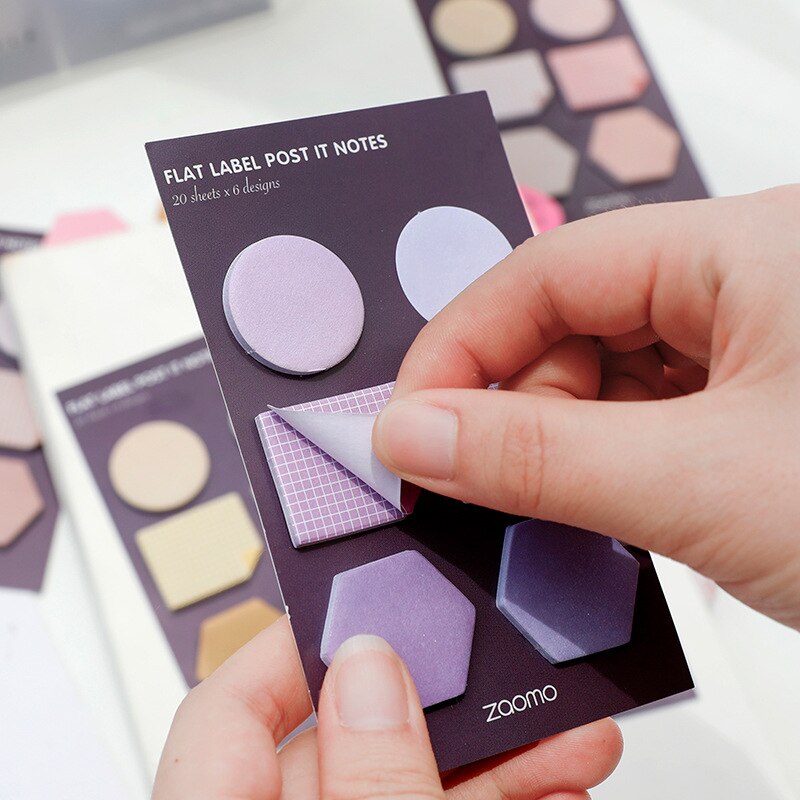 120Pcs Post It Sticky Notes Macaron Color Palette Series Memo Pads Stationery Self Adhesive Mini NotebookkSchool Office Supplies