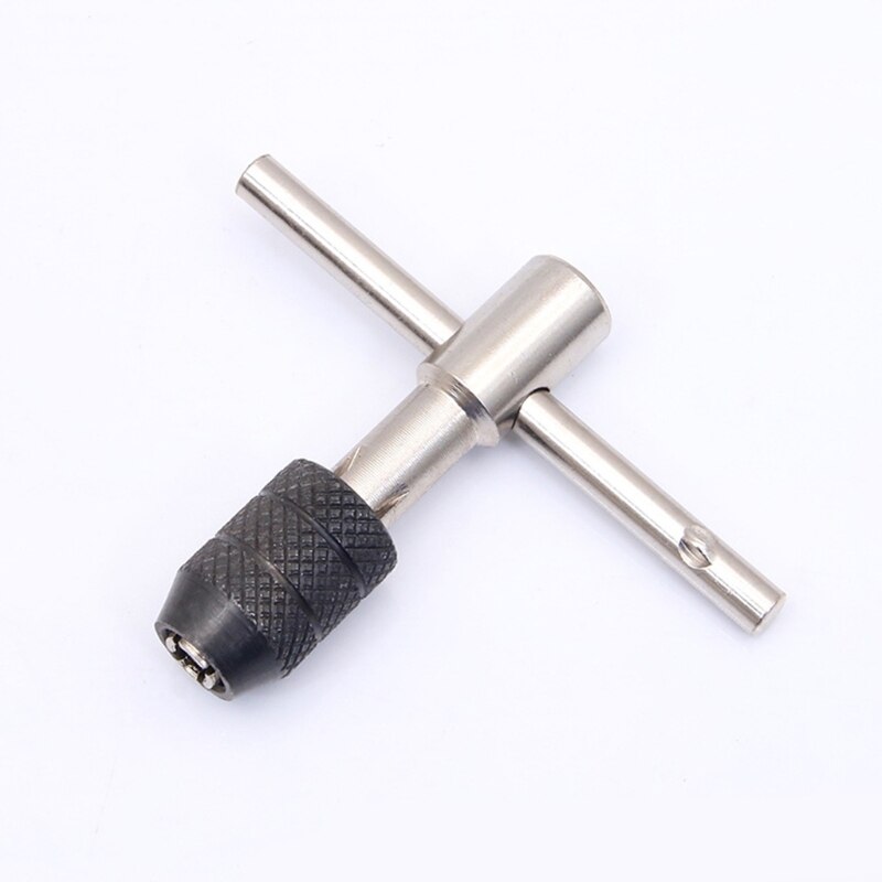 6 Pcs Tap Drill Wrench Tapping Threading Tool T-shaped Tap Wrench for Hand Tapping Operation 3mm-8mm for DIY