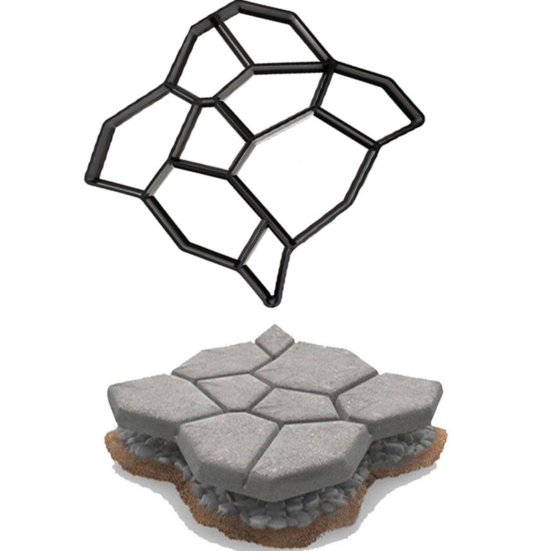 Molde de piedra para pavimento de hormigón, 50x50, tamaño grande, 19x19x1,5&#39;&#39;