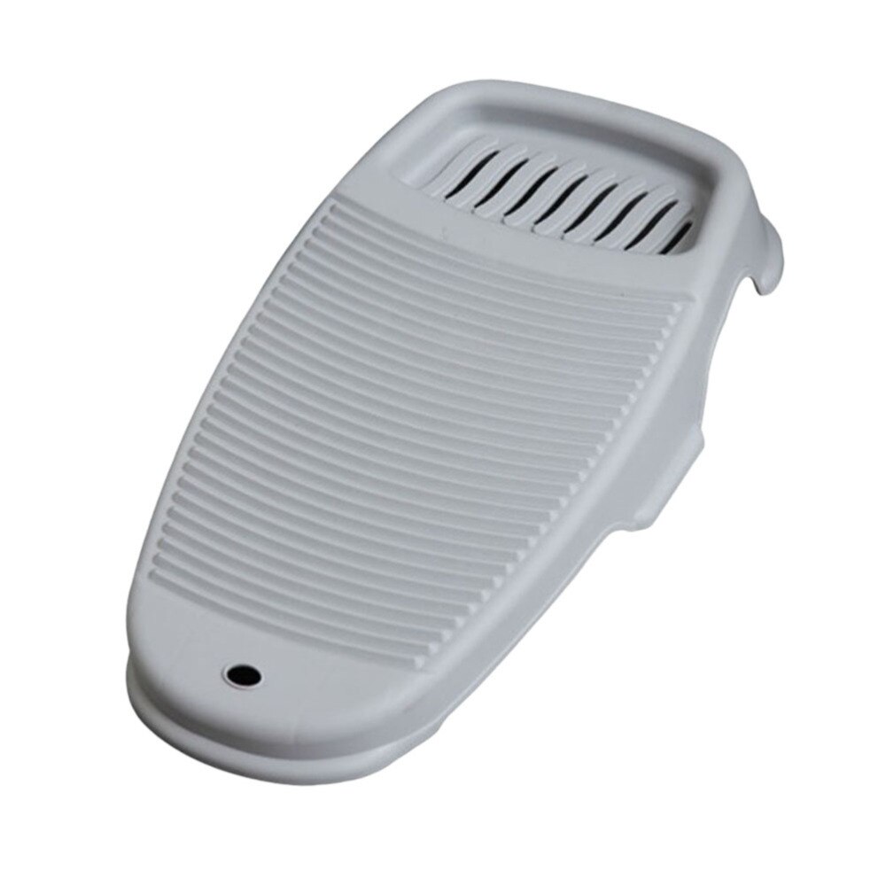 Non-slip Washing Washboard Thickened Home Washing Scrubbing Board Laundry Washboard for Home (Small,): Grey