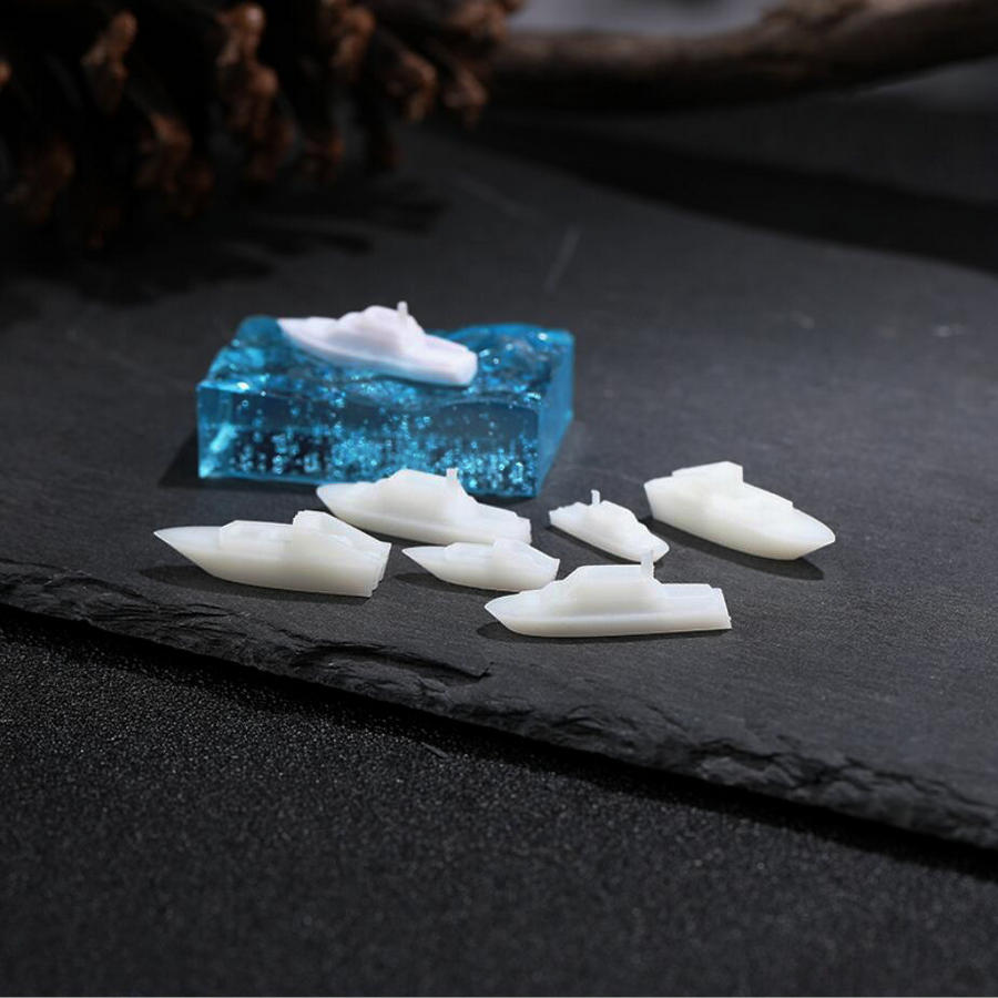 Película de resina epoxi 3D para barcos, Mini película de resina epoxi para barcos, decoración de joyería