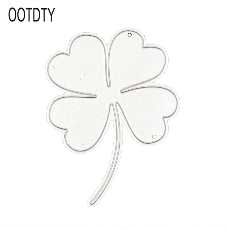 Stal węglowa koniczyna na szczęście szablon robić wytłaczania matryc szablon forma papier robić majsterkowania Sztuka rzemieślnicze notatnik zakładka dekoracja kartek