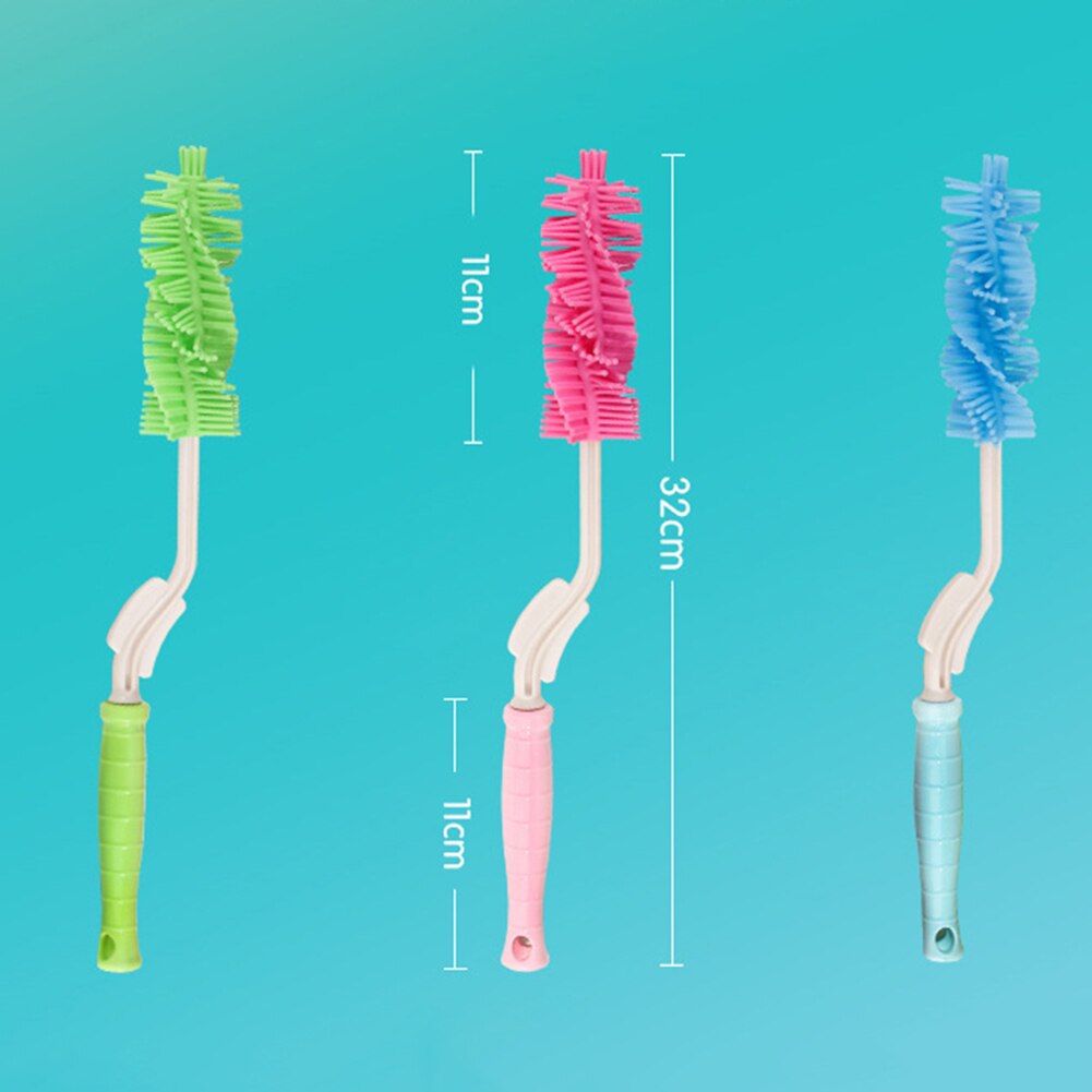 Neue Stil Baby Flasche Pinsel 360 Rotation Bottlebrush Silikon Baby Fütterung Flasche Pinsel Nippel Reinigung Tasse Wäscher Werkzeuge