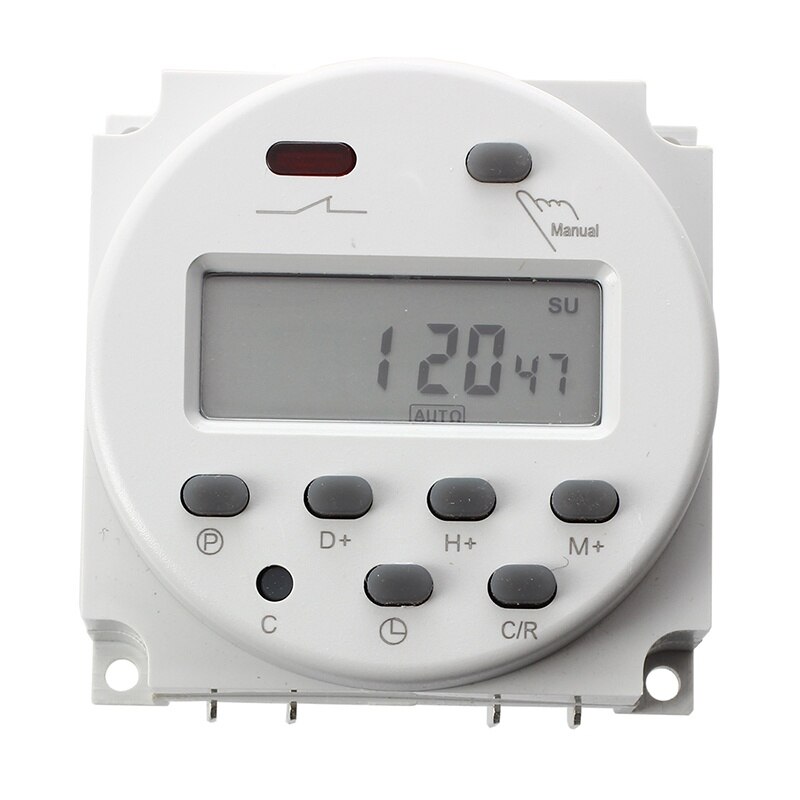 LCD Digital Control Power Programmable Timer DC 12V 16A Time Relay Switch
