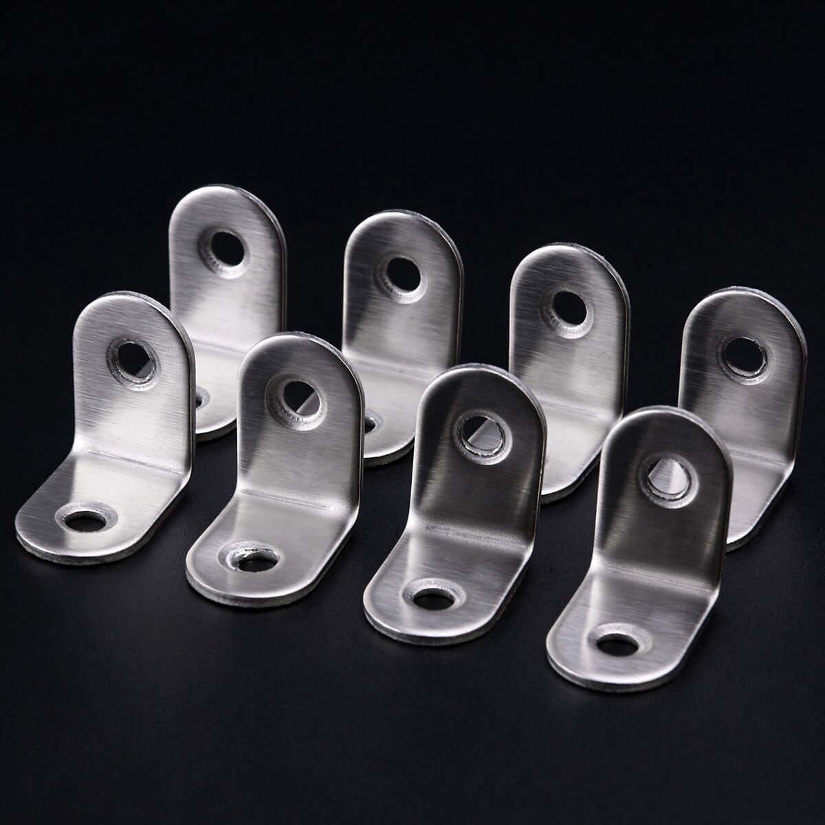 20pcs 90 Degree Angle Bracket Portable Useful Practical 25mm Metal Angle Brackets for Home Indoor Inside