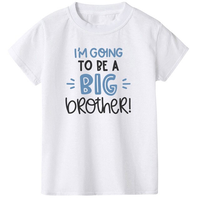 IK Zal een Grote Broer Jongen Zomer kinderkleding Korte mouwen Tops Casual Blouses T-shirt Zomer T-shirts kleding Trendy Tee Shirt