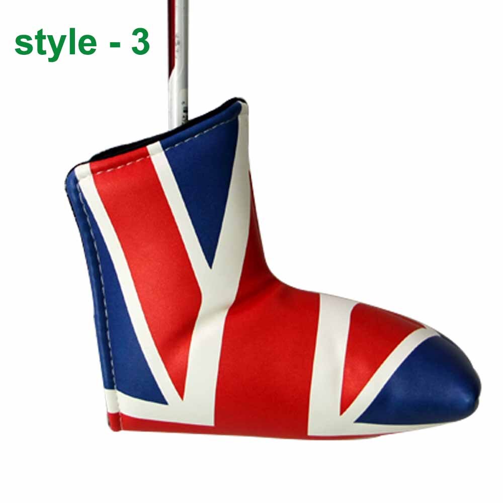 1Pcs Golf Head Covers PU Club Accessories Golf Putter Cover Headcover for Blade Golf Club Head Covers Accessory: style 3