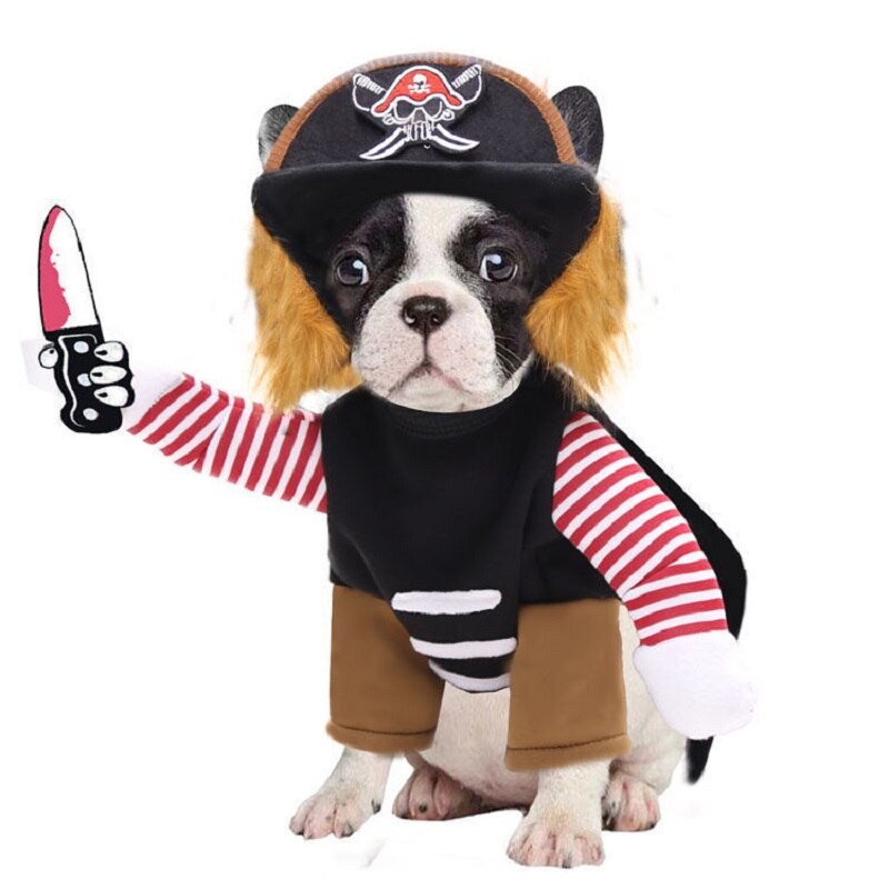 Costume d&#39;Halloween pour chien, déguisement amusant, réglable, cosplay, vêtement destiné aux animaux, convient aux moyens, grands gabarits, carlin, bouledogue français, nouveauté: L