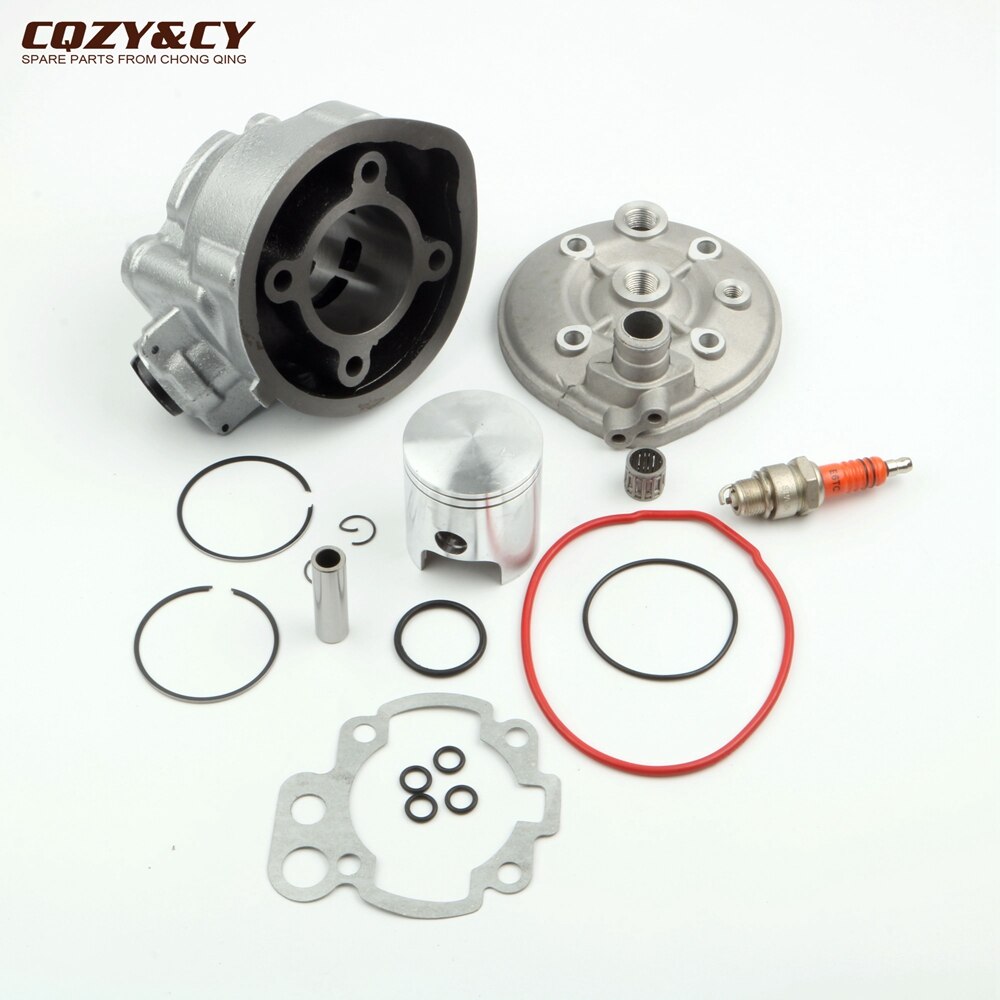 Kit de cilindro de gran cilindro para motocicleta, 90cc, 49mm, cabezal de cilindro para Yamaha DT50, TZR50, DT, TZR, 50cc, AM6, Minarelli, 2 tiempos