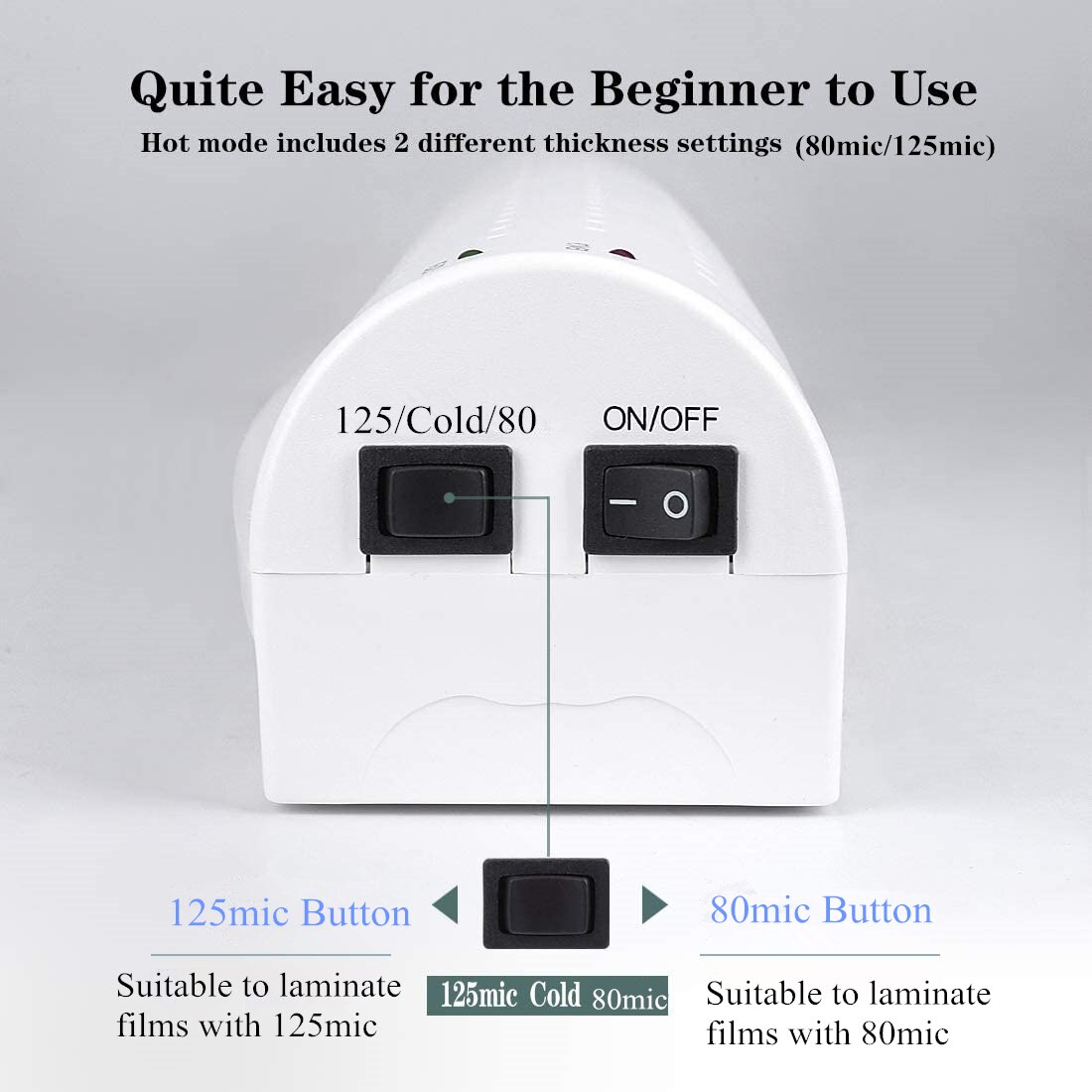 Thermal Laminator Machine for A4/A6 Laminating Machine with Two Roller System Faster Warm-up Quicker Laminating for Home Office
