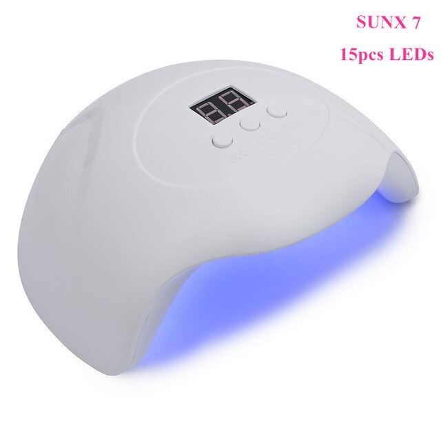 30W Uv Led Nagel Lamp 15Pcs Leds Nail Droger Voor Alle Gels Polish Manicure Met 60 S/120 S Timer Set Knop Usb Opladen: 1