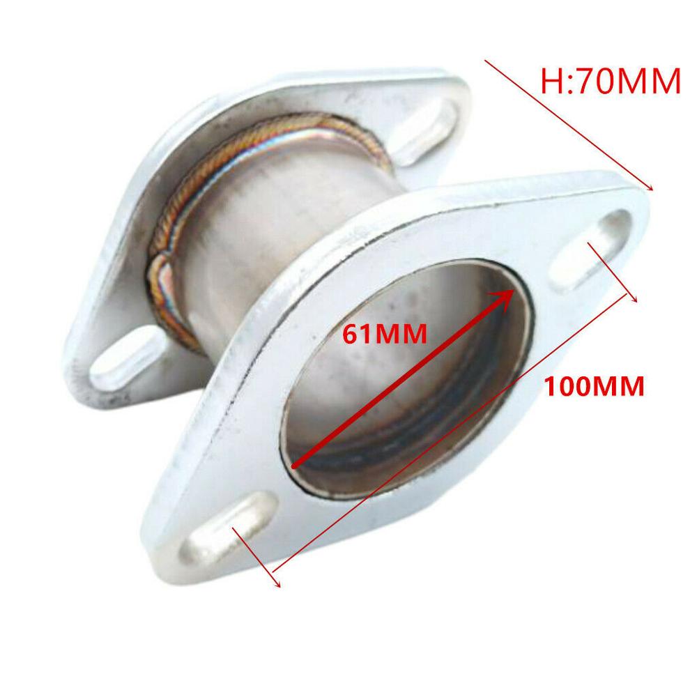 2.5" 2 Bolt Flange Catback Exhaust Muffler Pipe Extension Flange Steel Adapter