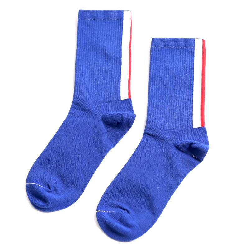 Voksen besætning bomuldsstrømper italien italiensk nationalflag fed striber tyk stribe streak sox vogue street