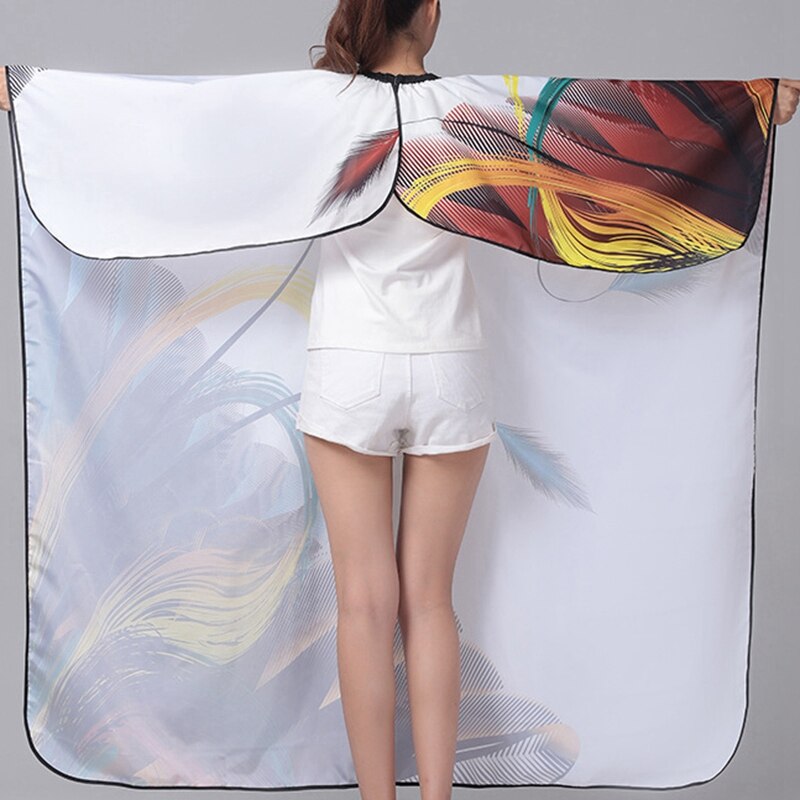 Modern Hairdressing Cape Soft Texture Material Hair Apron Vertical Fabric Hair Cutting Salon Gown Waterproof Cloth Cover