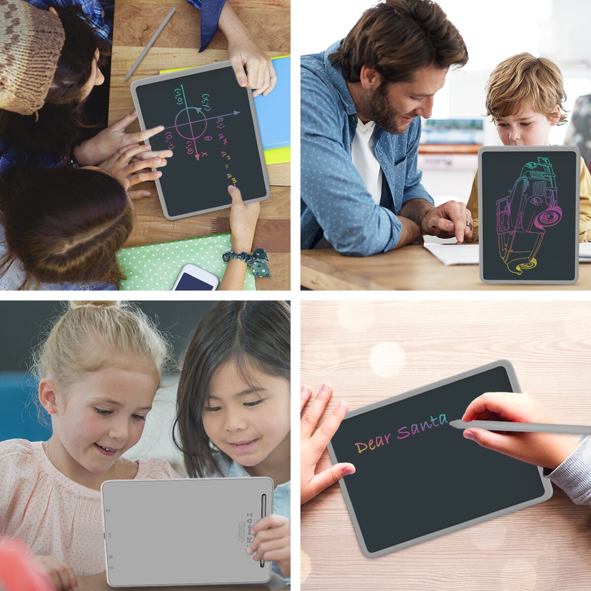 Enotepad LCD Writing Tablet - 11 Inch Screen - Multi-Color Handwriting - Digital Note Pad with Stylus