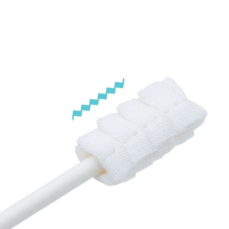 30 stk engangs baby tandbørste papir stang håndtag tunge renere gaze tandbørste spædbarn oral rengøringspind tandpleje gxmb