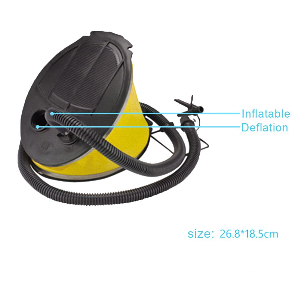 Portable Inflatable Boat Kayak Foot Pump Raft High Pressure Foot Pump Air Pump 3L Long Hose Adaptor for Drifting Board