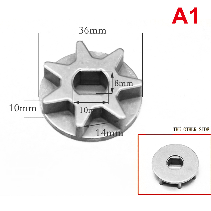 For 405/5016/6018 Gear Asterisk Electric Chain Saw 7/6/3 Tooth Industrial Chainsaw Chain Gear Sprockets Drive Replace Sprocket: Silver