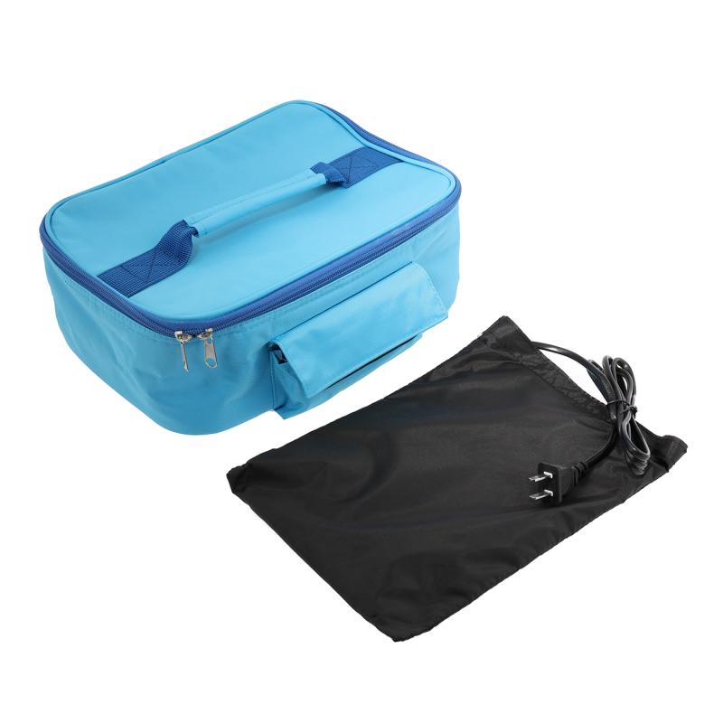 Fiambrera portátil para el coche con calefacción para mantener fresco, paquete de calefacción para el almuerzo, horno eléctrico para microondas, comida , Picnic, Camping, bolsa de cena