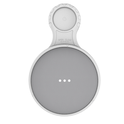 Google Home Mini Wall Mount case A Space-Saving Accessories Stand Hanger Holder for Protecting Google Home Mini Voice Assistant: White