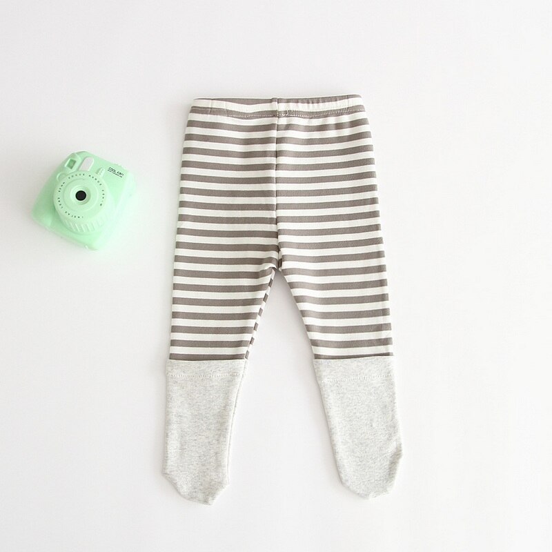 2022 Lente Kids Meisjes Jongens Leggins Blauw Abrikoos Gestreepte Kat Hond Grote Pp Panty Kousen Bebe Broek Casual Kleding e9108