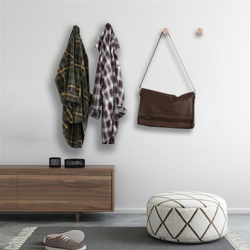 Yardwe 8Pcs Unfinished Houten Pinnen Eenvoudige Pop Pinnen Met Schroef Moer Haak Accessoires