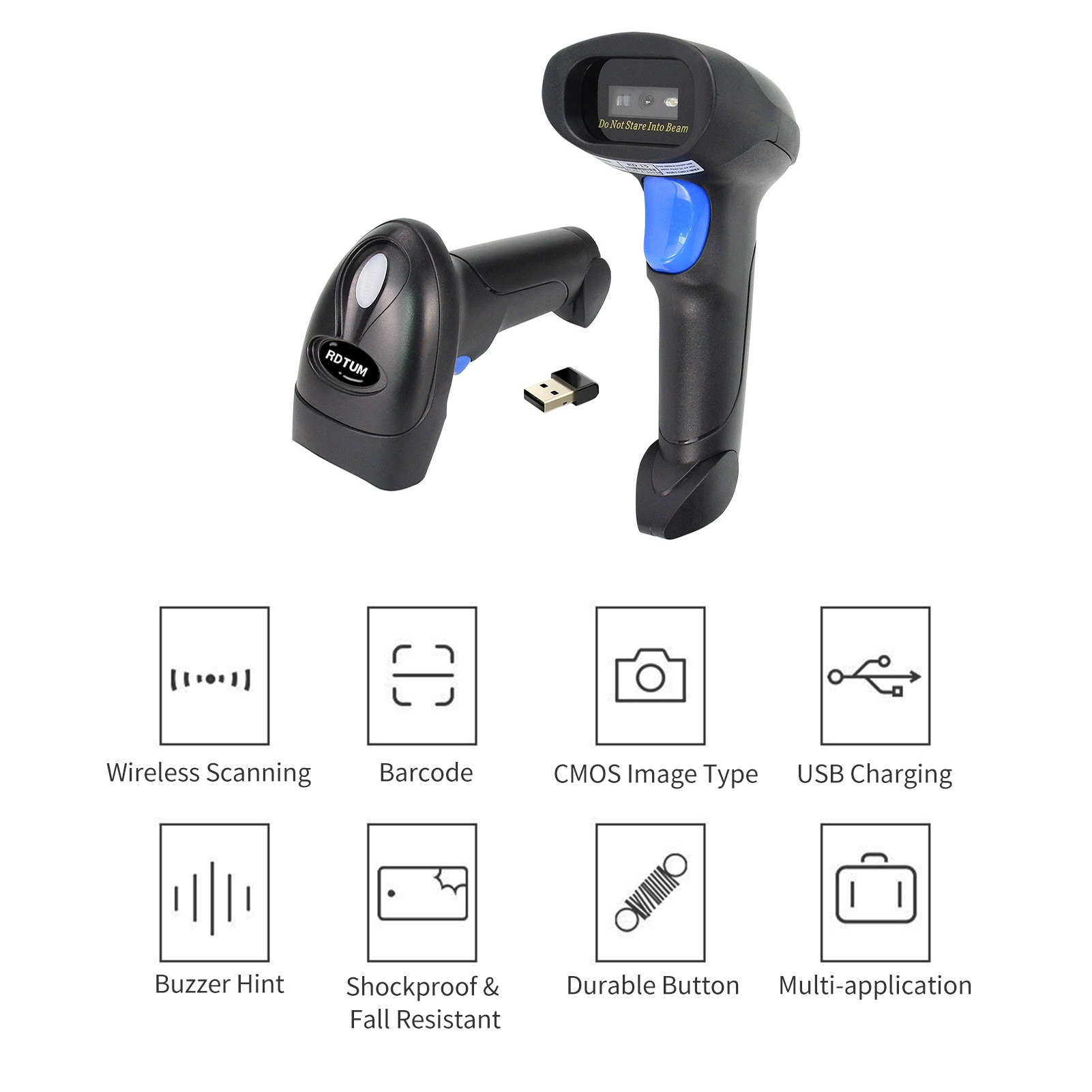L8 2.4G Draadloze 1D 2D Barcode Scanner Usb Bedrade Bt Manual Trigger Scannen Papier Code Screen Code Voor Windows 7/8/10/Xp