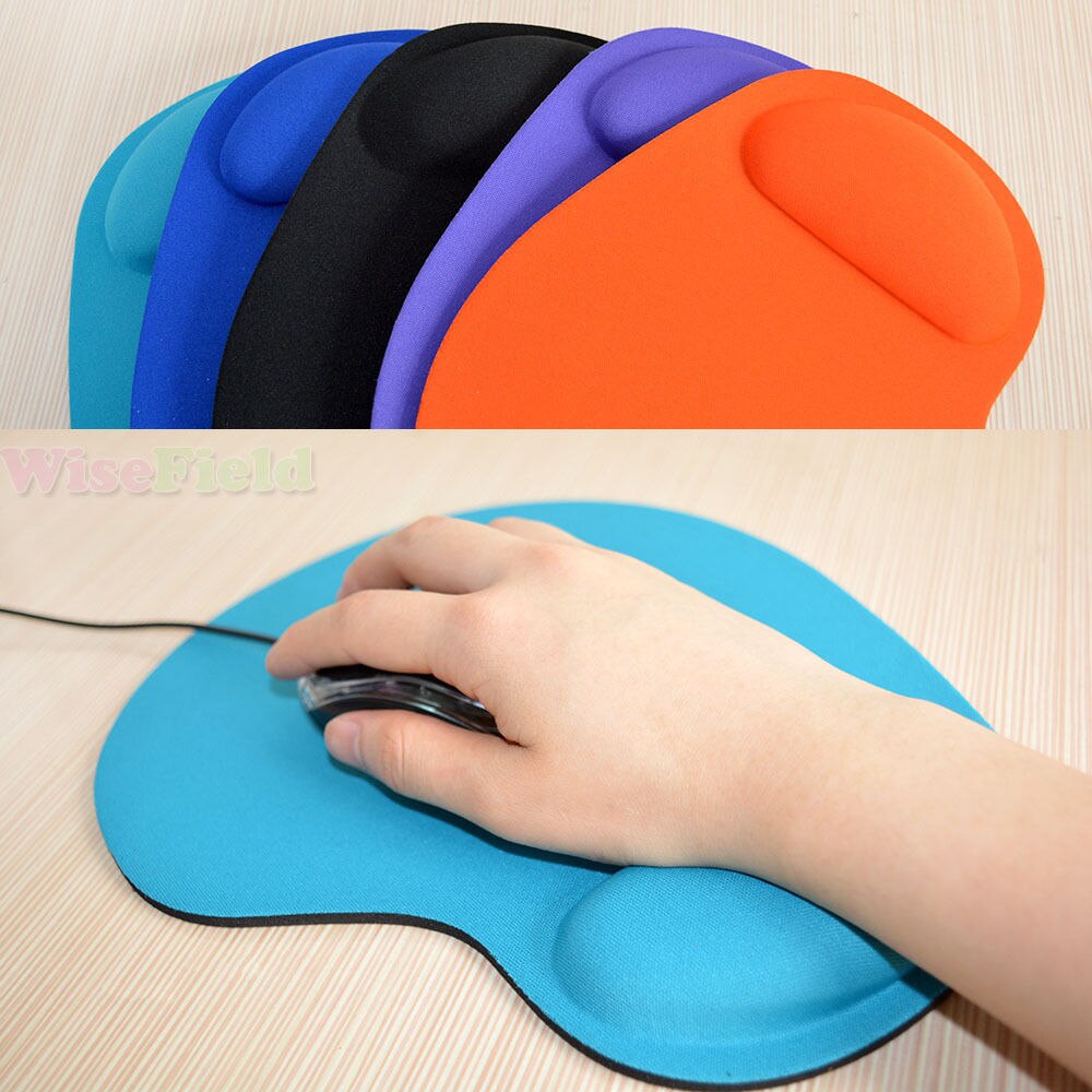 Game Mouse Pat Silicone Soft Anti Slip Mouse Pad With Wrist Rest Support Mat For Computer Gaming PC Laptop Muismat Solid Color