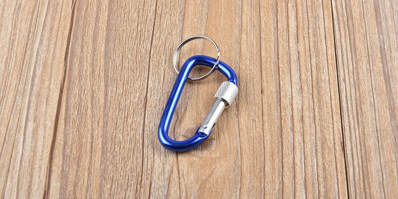 Climbing Carabiner D Shape Climbing Buckle Lock Security Safety Lock Outdoor Climbing Equipment 47*22mm: blue
