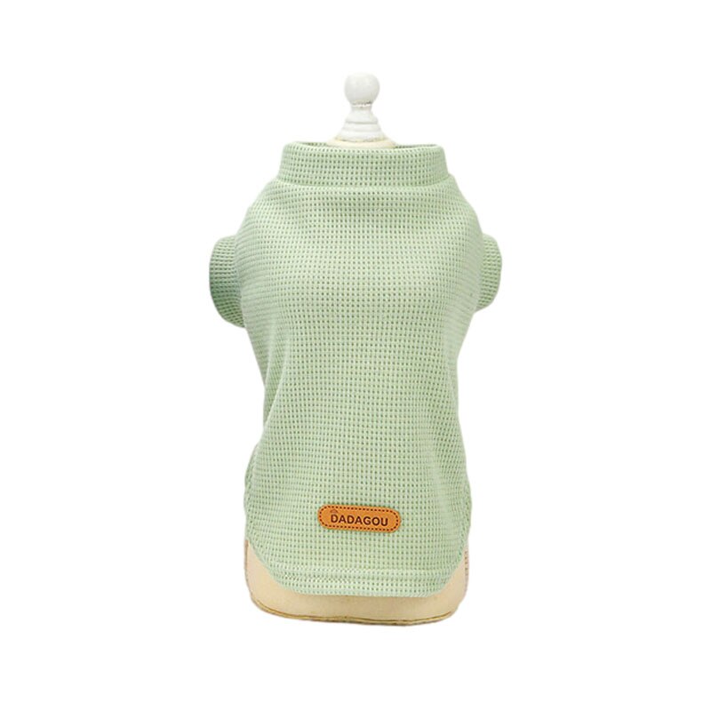 Lente Zomer Hond T-shirt Ademend Honden Shirt Eenvoudige Puppy Vest Voor Chihuahua Pomeranian Kleine Honden Kostuum Ropa Para: Green / S