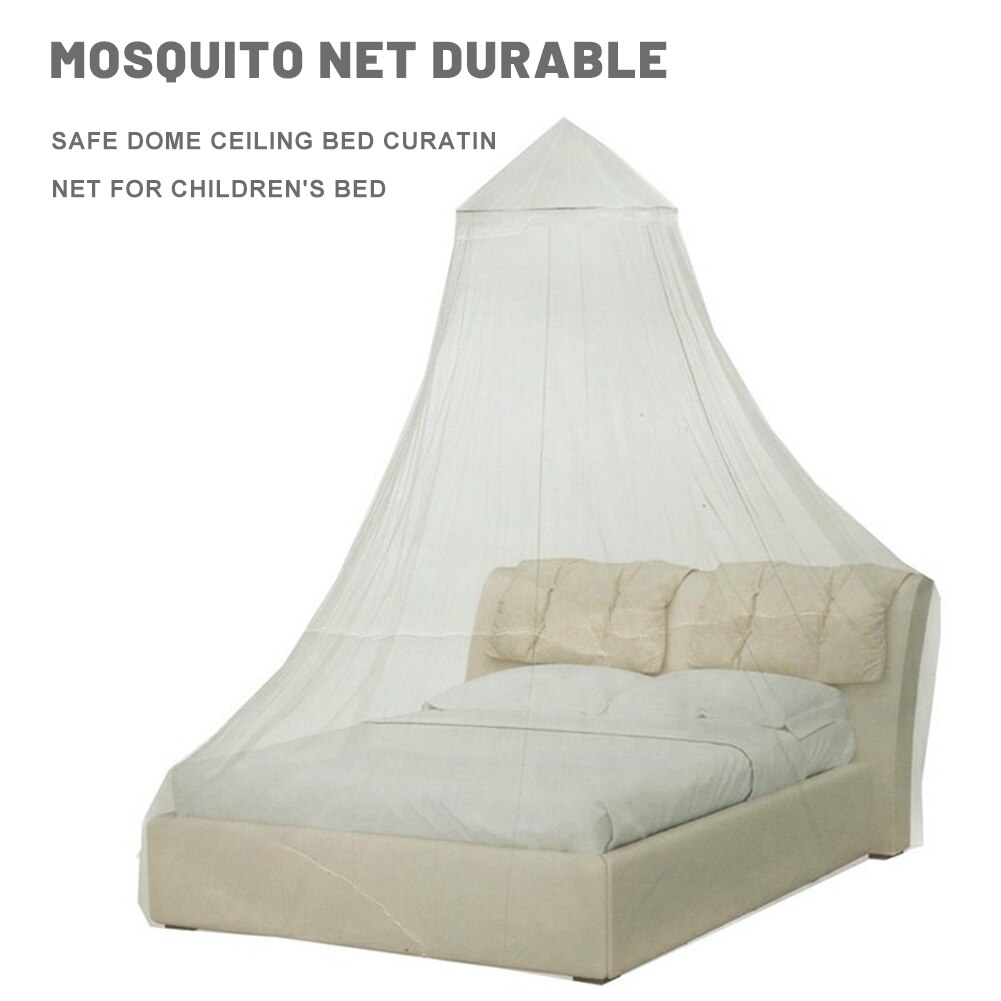 Rede de mosquito durável seguro cúpula teto cama curatin net para cama de crianças adequado para cama de bebê até cama queen-size