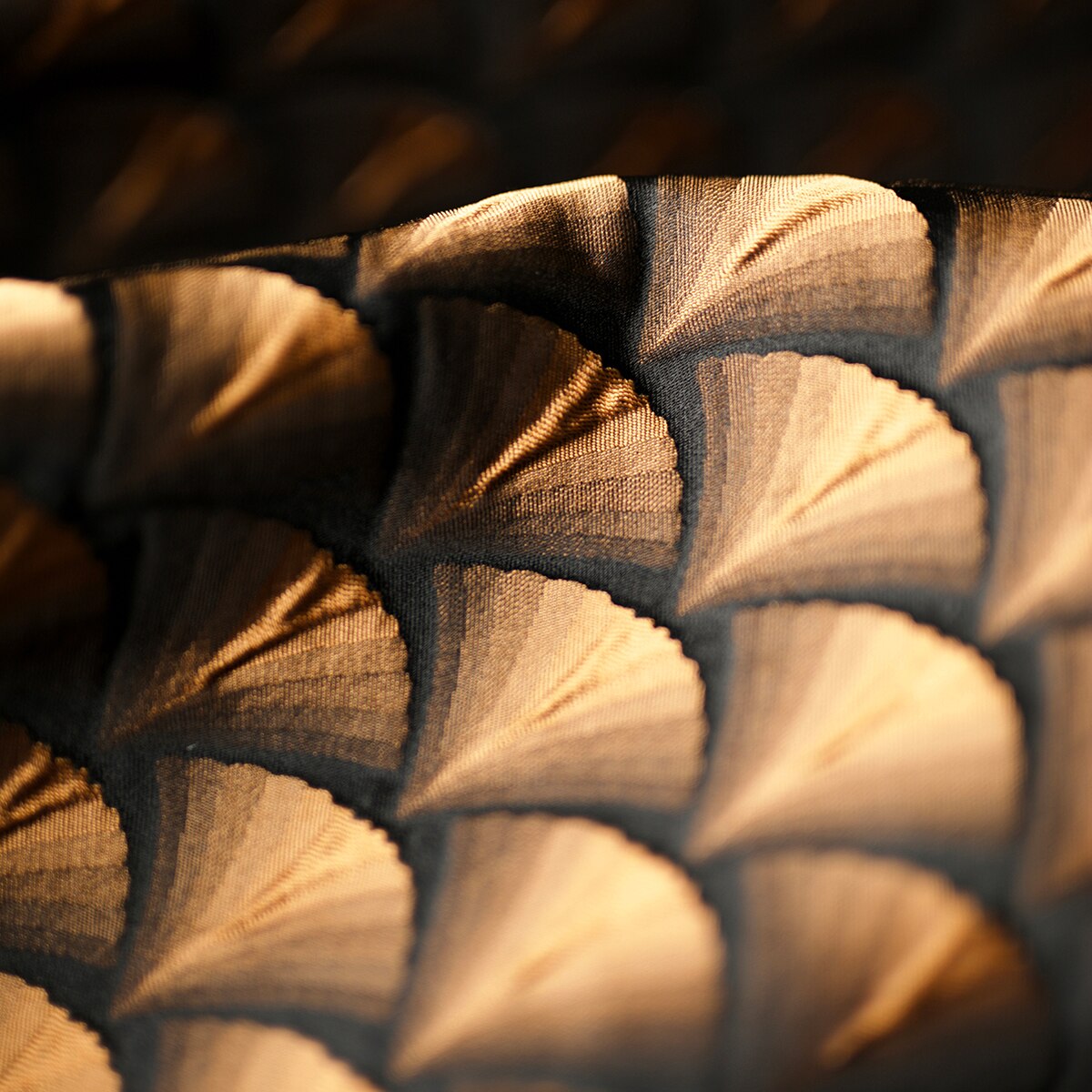 3D Stereo Composiet Stof Relief Textuur Luchtlaag 148 Cm Breedte Doek Diy Oversized Jas Leaf Patroon SS001: Golden Brown